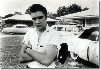 Elvis Presley at Audubon Drive 1956