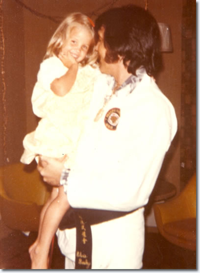 Lisa Marie with her father